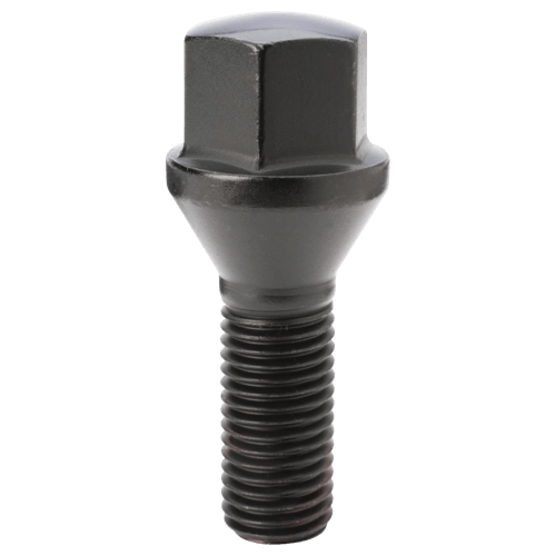 Gorilla Automotive Cone Bolt 12x1.50 28mm Black (Bulk Pack)