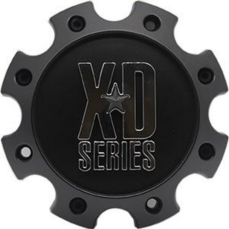 XDS Satin Gloss Black Hub Cap For 8X6.5/170 With Black Screws