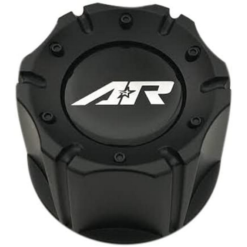 American Racing AR Cap 3.42" Satin Black Snap-In Plastic