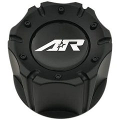 American Racing AR Cap 3.42" Satin Black Snap-In Plastic