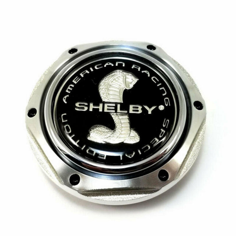 American Racing Aluminum Hex Flat Center Cap with Shelby Logo