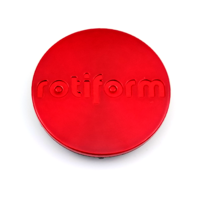 Rotiform 2.36" Snap-In Cap Candy Red with Red Logo