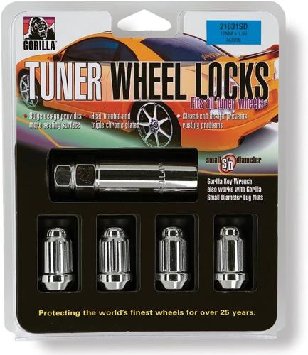 Gorilla Automotive SD Lock Acorn 12x1.50 Chrome Clamshell