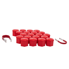 Gorilla Automotive 21mm Hex Cap Set Red Clamshell