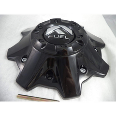 Fuel 8 Lug Gloss Black Cap Flat Bottom