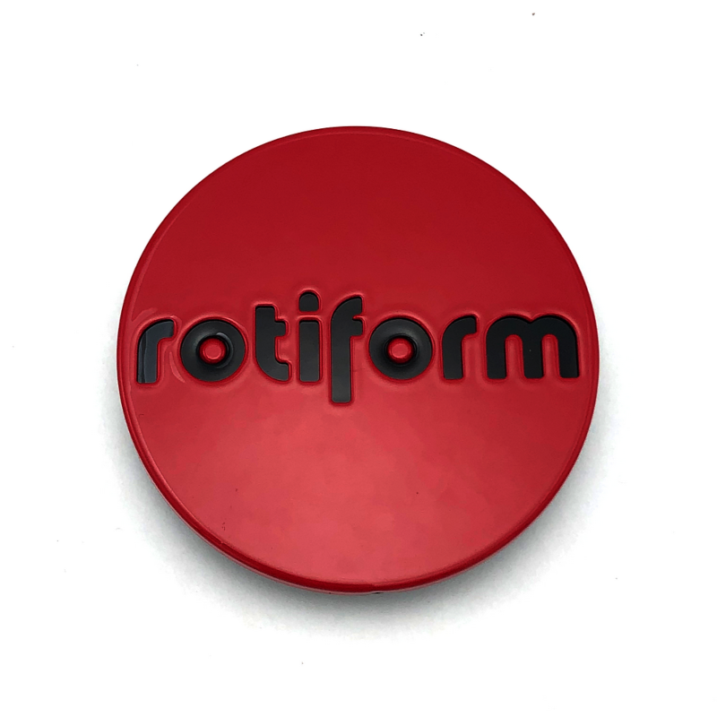 Rotiform 2.36" Snap-In Cap Red with Black Logo