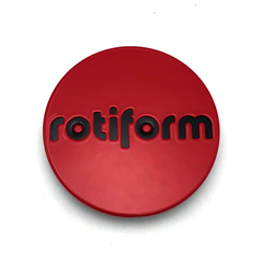 Rotiform 2.36" Snap-In Cap Red with Black Logo
