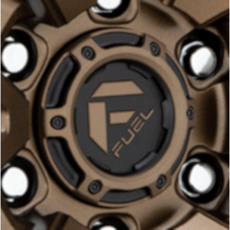 Fuel Snap-In Hub Cap Matte Black/Bronze for Large Bore (3.94")