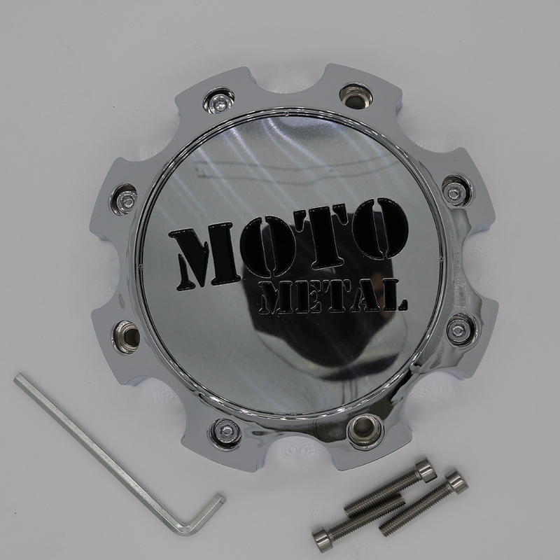Moto Metal Chrome Hub Cap For 8X6.5/180 H50