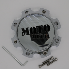 Moto Metal Chrome Hub Cap For 8X6.5/180 H50