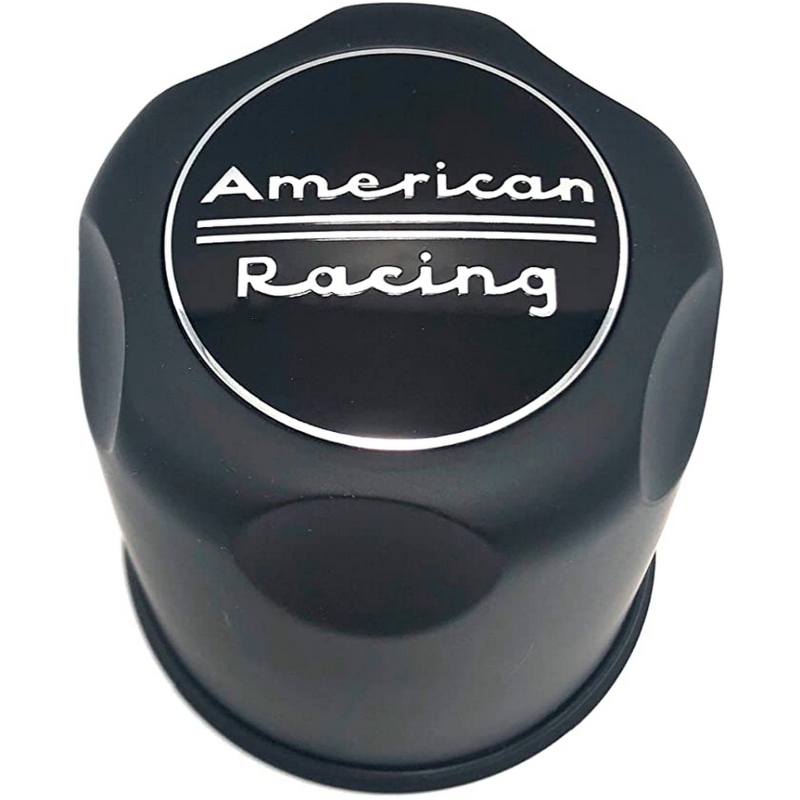 American Racing 3.27" Small 5/6-Lug Push-Thru Satin Black Hub Cap