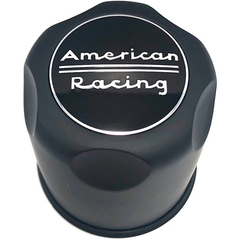 American Racing 3.27" Small 5/6-Lug Push-Thru Satin Black Hub Cap