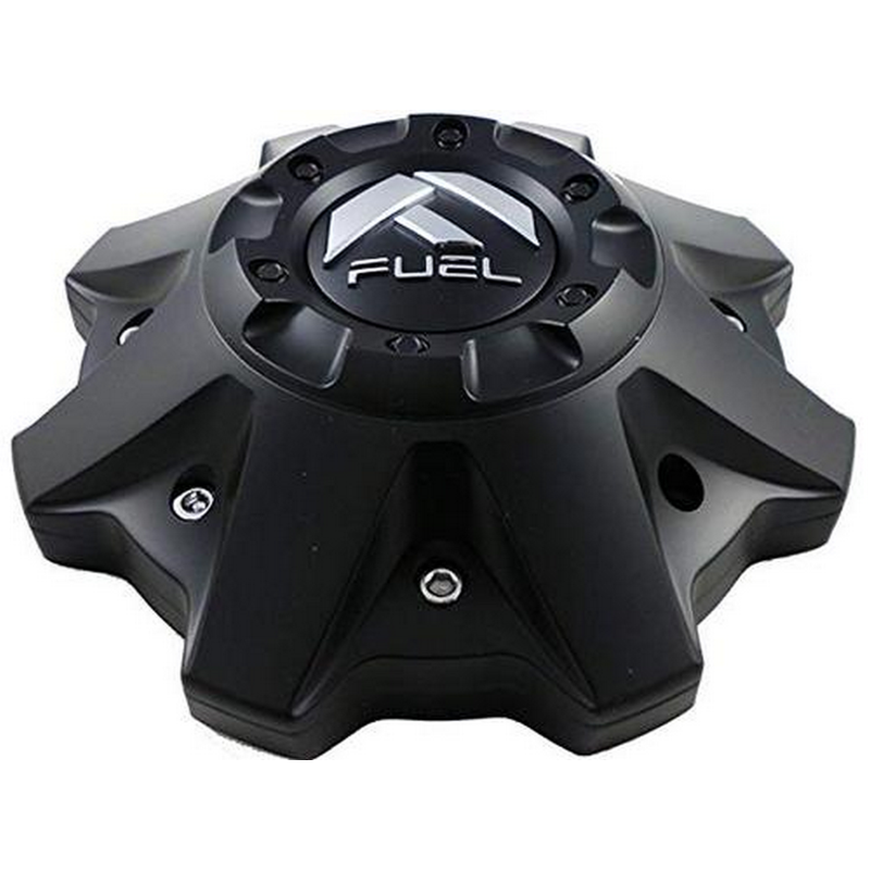 Fuel 8L Flat Bottom Matte Black Hub Cap