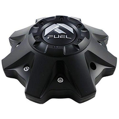Fuel 8L Flat Bottom Matte Black Hub Cap