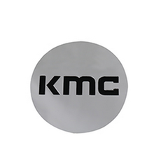 KMC 704 CAP SNAP IN - CHROME BLACK LOGO KM