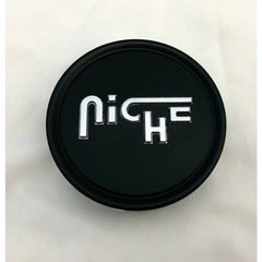 Niche 2.95" Matte Black with Silver Logo Flat Cap