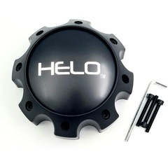 HELO Satin Black Hub Cap For 8 Lug H65