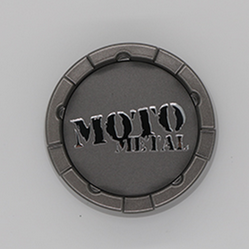 Moto Metal SATIN MO983 CAP SNAP IN 6X4.5 - GRAY
