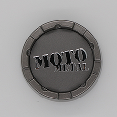 Moto Metal SATIN MO983 CAP SNAP IN 6X4.5 - GRAY