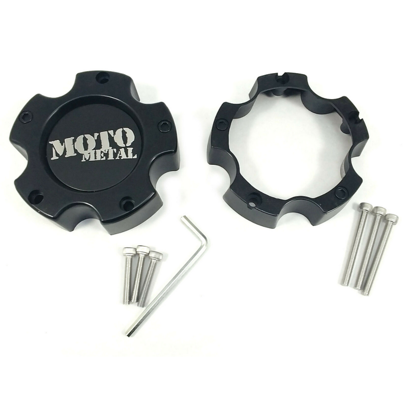 Moto Metal SATIN MTO CAP BLACK SMALL 5 LUG