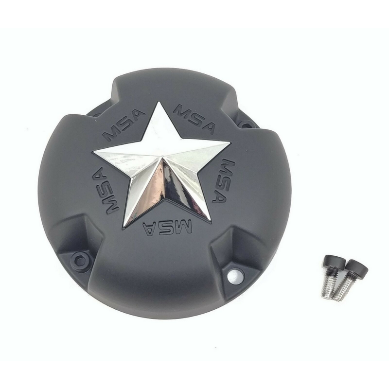 MSA Offroad Wheels Chrome MSA Star Bolton Chrome Star Center Cap - Gray
