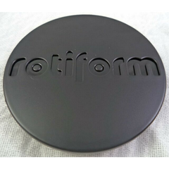 Rotiform Matte Black with Gloss Black Logo Snap-In Hub Cap 3.01"