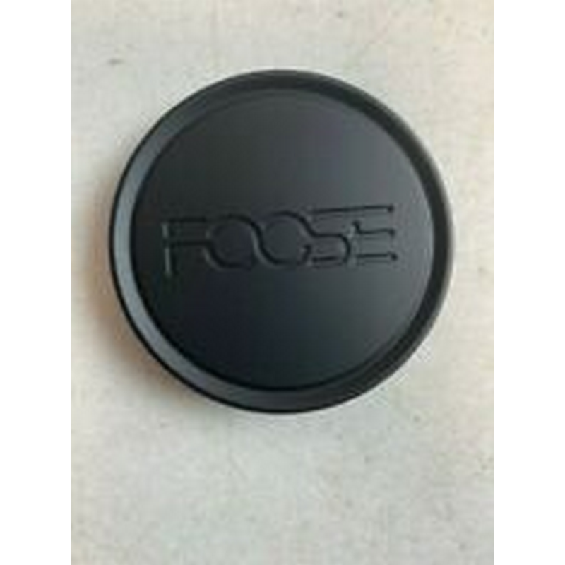Foose 2.95" Matte Black Flat Hub Cap