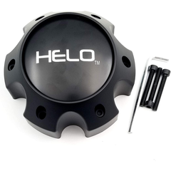 HELO Satin Black Hub Cap For 6X5.5 Lug H42
