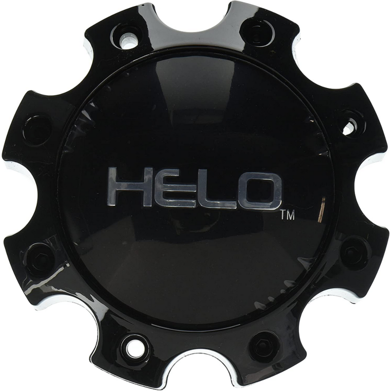 HELO Gloss Black Hub Cap For 8 Lug H65