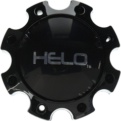 HELO Gloss Black Hub Cap For 8 Lug H65