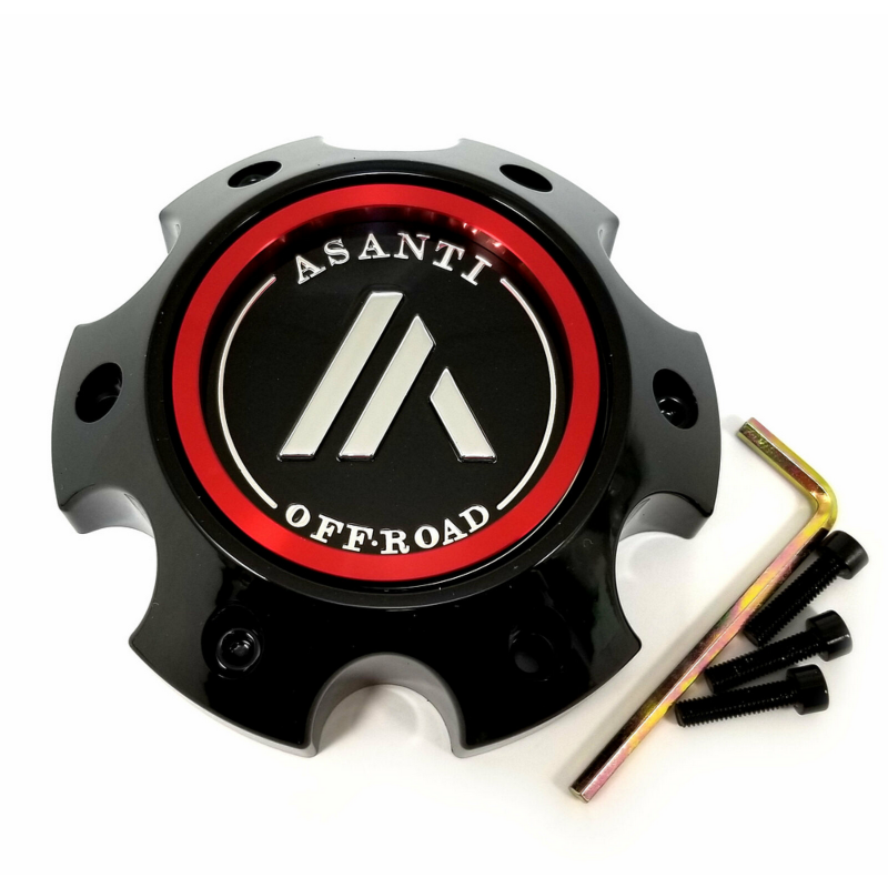 Asanti Offroad Gloss Black Hub Cap for 6X5.5 H42