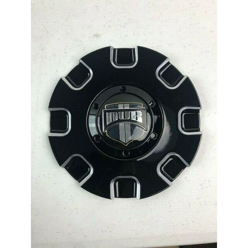DUB Stacks Wheel Center Cap - Gloss Black Milled
