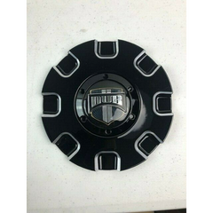 DUB Stacks Wheel Center Cap - Gloss Black Milled
