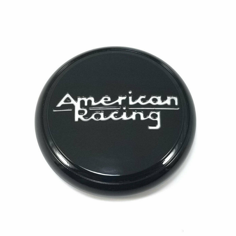 American Racing Snap-In Tall Gloss Black Hub Cap