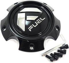 Fuel Gloss Black Chrome Logo Hub Cap for 5x5.5