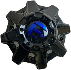 Fuel Gloss Black/Blue (Flat) 8L 2.4" Hub Cap