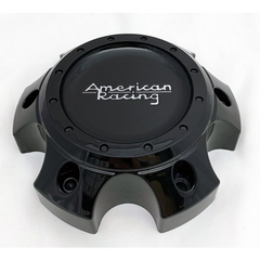 American Racing Bolt-On Gloss Black/Silver/Black Cap (6X135/5.5)