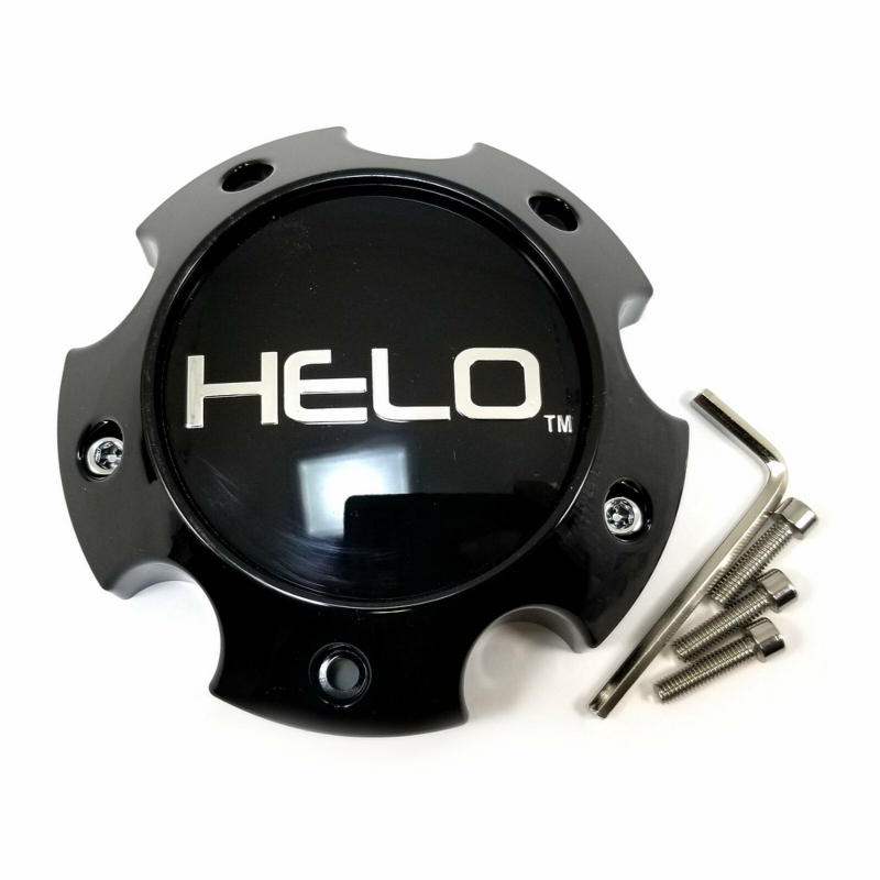 HELO Gloss Black Hub Cap For 5X5.5/150 Lug H42