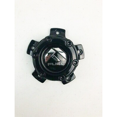 Fuel Gloss Black with Chrome Bolt-On Hub Cap for 5X4.5/5
