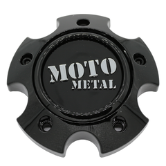 Moto Metal Gloss Black Hub Cap For 5X4.5/120/5 H34