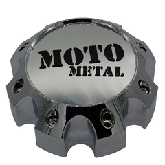 Moto Metal Chrome Hub Cap For 8X170 H62