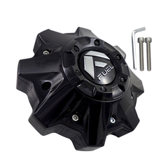 Fuel 8L Flat Bottom Gloss Black Hub Cap