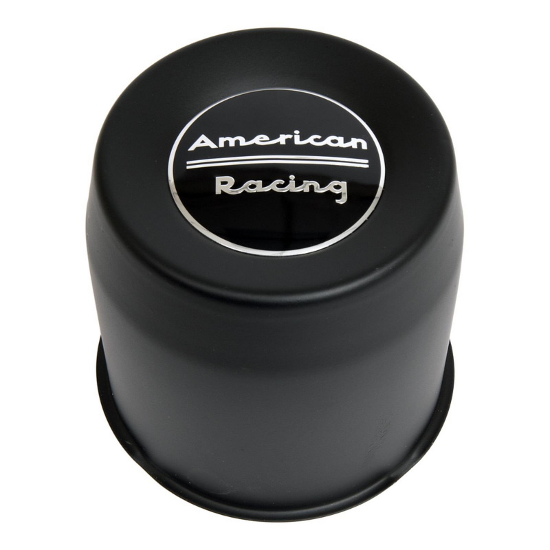 American Racing 5.15" 8 Lug Push-Thru Satin Black Cap