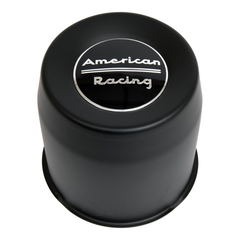 American Racing 5.15" 8 Lug Push-Thru Satin Black Cap
