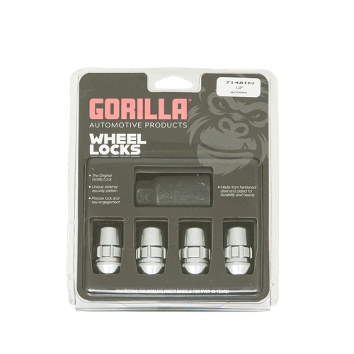 Gorilla Automotive GORILLA LOCK ACORN 1/2 CHR CLAM