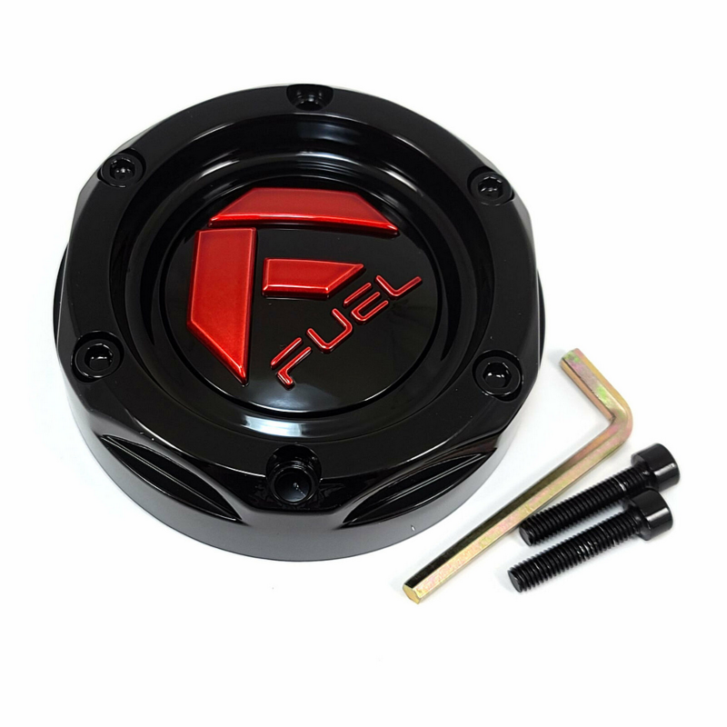 Fuel UTV Bolt-On Cap Gloss Black with Red Tint