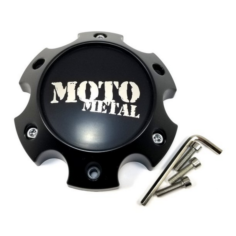 Moto Metal Satin Black 8 LUG CAP 