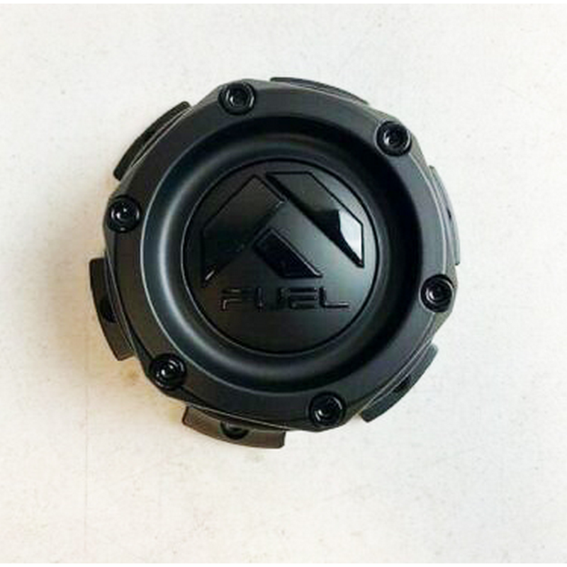 Fuel Matte Black with Gloss Black Bolt-On Hub Cap for 6X5.5