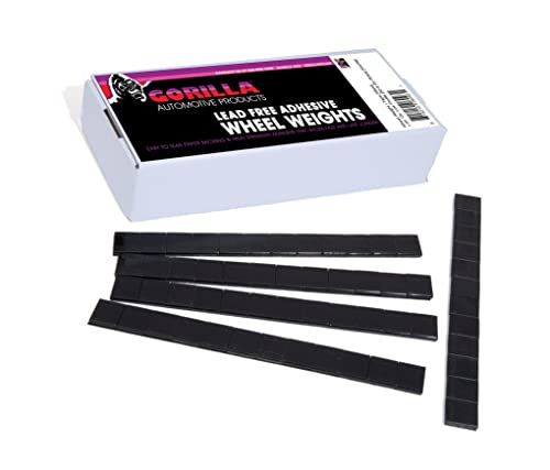 Gorilla 1/4 Oz L.P. 715 Segments Roll Black Hub Cap