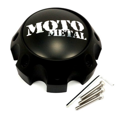 Moto Metal Satin Black Hub Cap For 8 Lug (MO967/968)